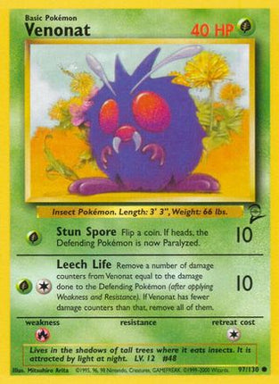 Venonat 097/130  Base Set 2 - Common