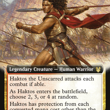 Haktos the Unscarred (THB-339) - Theros Beyond Death: (Extended Art) Foil
