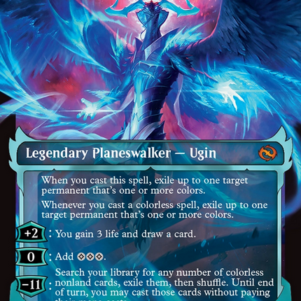 Ugin, Eye of the Storms (TDM-399) - Tarkir: Dragonstorm: (Showcase) (Borderless) Foil
