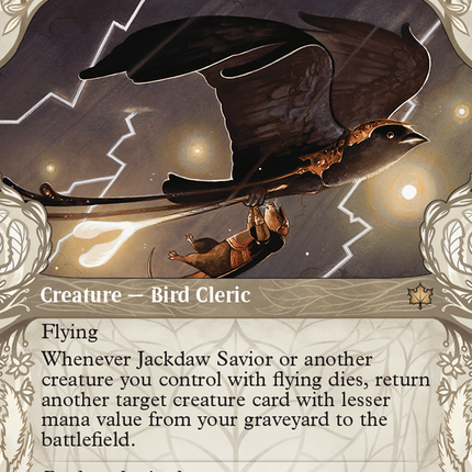 Jackdaw Savior (BLB-296) - Bloomburrow: (Showcase) (Borderless)