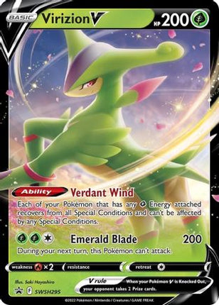 Virizion V SWSH295/307  - Holofoil SWSH Sword & Shield Promo Cards - Promo