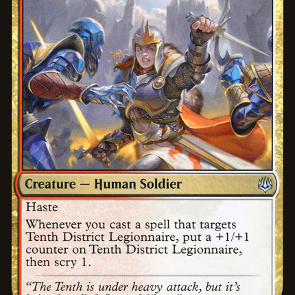 Tenth District Legionnaire (WAR-222) - War of the Spark Foil