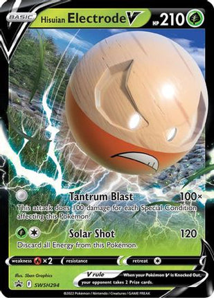 Hisuian Electrode V SWSH294/307  - Holofoil SWSH Sword & Shield Promo Cards - Promo