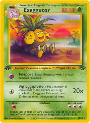 Exeggutor 035/64  - 1st Edition Jungle - Uncommon