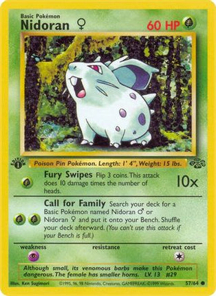 Nidoran F 057/64  - Unlimited Jungle - Common