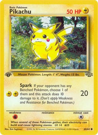 Pikachu 060/64  - Unlimited Jungle - Common