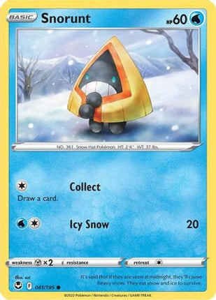 Snorunt 041/195  SWSH12 Silver Tempest - Common