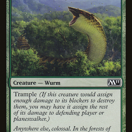Yavimaya Wurm (M11-200) - Magic 2011 Foil