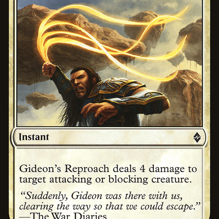 Gideon's Reproach (BFZ-030) - Battle for Zendikar