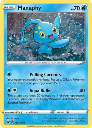 Manaphy SWSH275/307  - Holofoil SWSH Sword & Shield Promo Cards - Promo