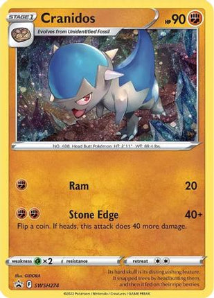 Cranidos SWSH274/307  - Holofoil SWSH Sword & Shield Promo Cards - Promo