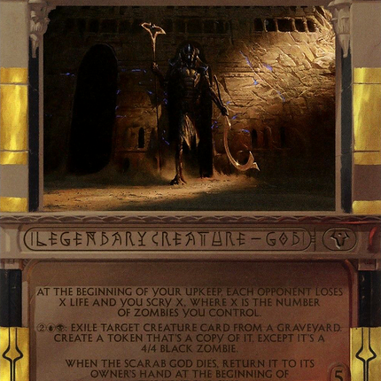 The Scarab God (MPS2-053) - Amonkhet Invocations (Borderless) Foil
