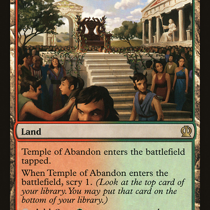 Temple of Abandon (THS-224) - Theros Foil