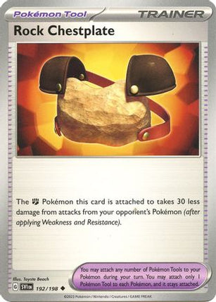 Rock Chestplate 192/198  SV01 Scarlet & Violet Base Set - Uncommon