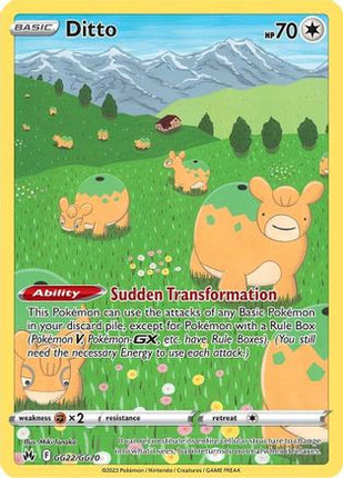 Ditto GG22/GG70  - Holofoil Crown Zenith Galarian Gallery - Ultra Rare