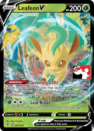 Leafeon V 007  - Holofoil Prize Pack Series Cards - Ultra Rare