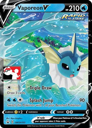 Vaporeon V SWSH150  - Holofoil Prize Pack Series Cards - Promo