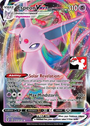 Espeon VMAX 065  - Holofoil Prize Pack Series Cards - Ultra Rare