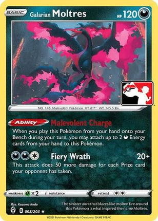 Galarian Moltres/203  Prize Pack Series Cards - Rare