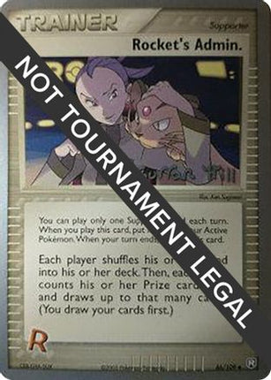 Rocket's Admin. - 2005 (Curran Hill) 086/109  World Championship Decks - Uncommon