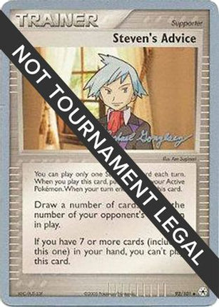 Steven's Advice - 2005 (Michael Gonzalez) 092/101  World Championship Decks - Uncommon