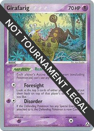 Girafarig - 2006 (Jason Klaczynski) 016/92  World Championship Decks - Rare