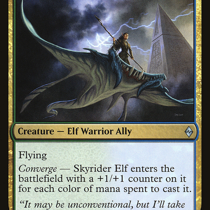 Skyrider Elf (BFZ-220) - Battle for Zendikar Foil