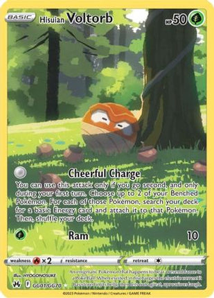Hisuian Voltorb GG01/GG70  - Holofoil Crown Zenith Galarian Gallery - Ultra Rare