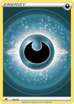 Darkness Energy (Texture Full Art) 158/159  - Holofoil Crown Zenith - Ultra Rare