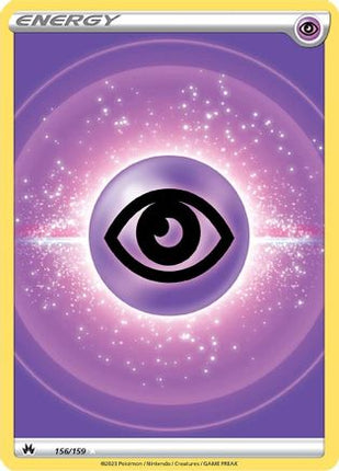 Psychic Energy (Texture Full Art) 156/159  - Holofoil Crown Zenith - Ultra Rare