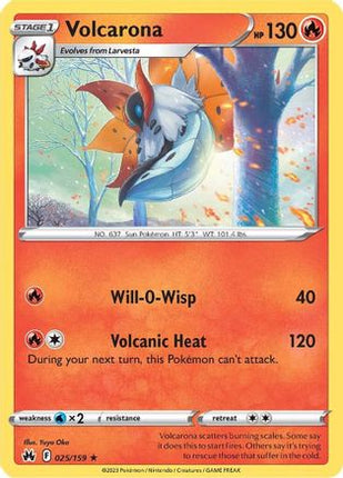 Volcarona 025/159  SWSH Crown Zenith - Rare