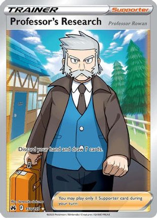 Professor's Research (Full Art) 150/159  - Holofoil Crown Zenith - Ultra Rare