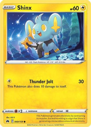 Shinx (40) 040/159  SWSH Crown Zenith - Common