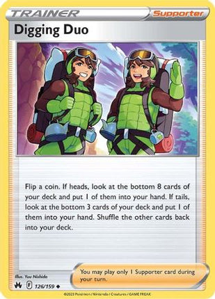 Digging Duo 126/159  SWSH Crown Zenith - Uncommon