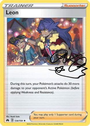 Leon 134/159  - Reverse Holofoil SWSH Crown Zenith - Holo Rare