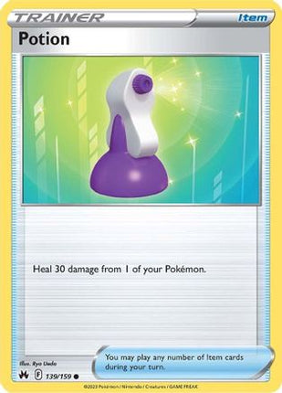 Potion 139/159  - Reverse Holofoil SWSH Crown Zenith - Common