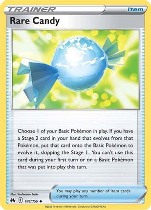 Rare Candy 141/159  - Reverse Holofoil SWSH Crown Zenith - Uncommon