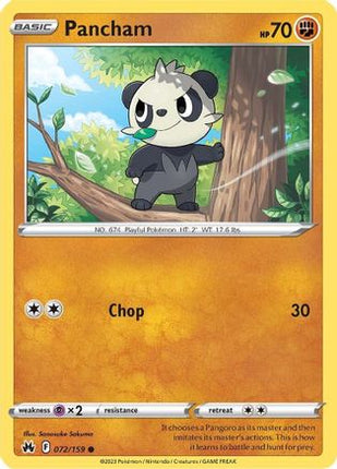 Pancham 072/159  SWSH Crown Zenith - Common