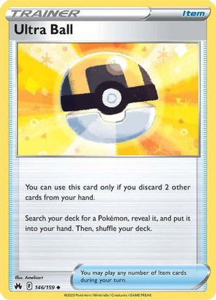 Ultra Ball 146/159  - Reverse Holofoil SWSH Crown Zenith - Uncommon