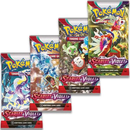 Scarlet & Violet Booster Pack Art Bundle [Set of 4]  SV01 Scarlet & Violet Base Set - null