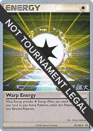Warp Energy - 2010 (Yuta Komatsuda) 095/100  World Championship Decks - Uncommon