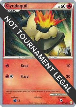 Cyndaquil - 2011 (Christopher Kan) 061/123  World Championship Decks - Common