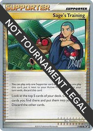 Sage's Training - 2011 (Christopher Kan) 077/90  World Championship Decks - Uncommon