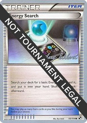 Energy Search - 2012 (Zachary Bokhari) 093/114  World Championship Decks - Common