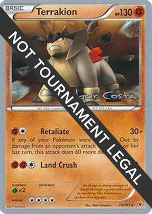 Terrakion - 2012 (Igor Costa) 073/101  World Championship Decks - Rare