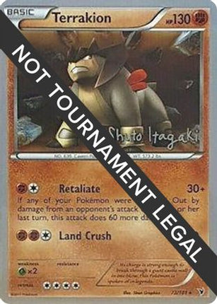 Terrakion - 2012 (Shuto Itagaki) 073/101  World Championship Decks - Rare