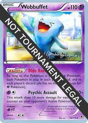 Wobbuffet - 2015 (Alejandro Ng-Guzman) 036/119  World Championship Decks - Uncommon