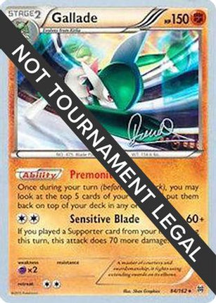 Gallade - 2017 (Diego Cassiraga) 084/162  World Championship Decks - Rare