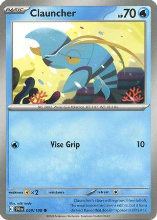 Clauncher 049/198  - Reverse Holofoil SV01 Scarlet & Violet Base Set - Common