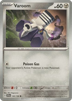 Varoom 140/198  - Reverse Holofoil SV01 Scarlet & Violet Base Set - Common